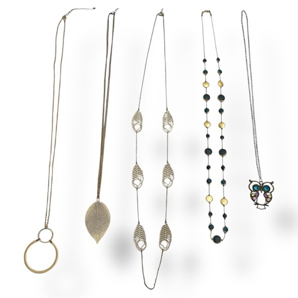 Elegant Gold and Silver Necklace Set - Picture 1 of 16